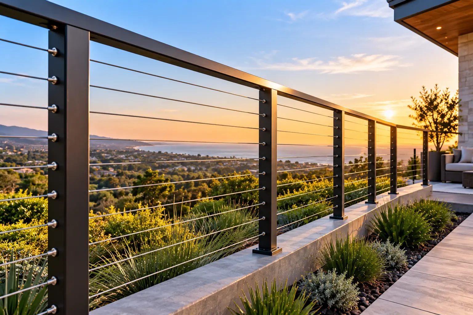 cable rail fencing