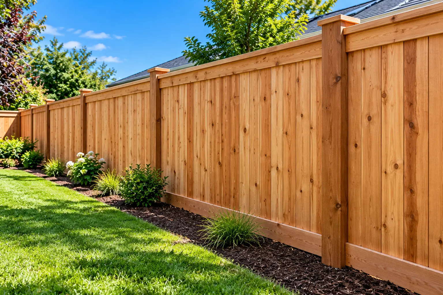 wood privacy fencing